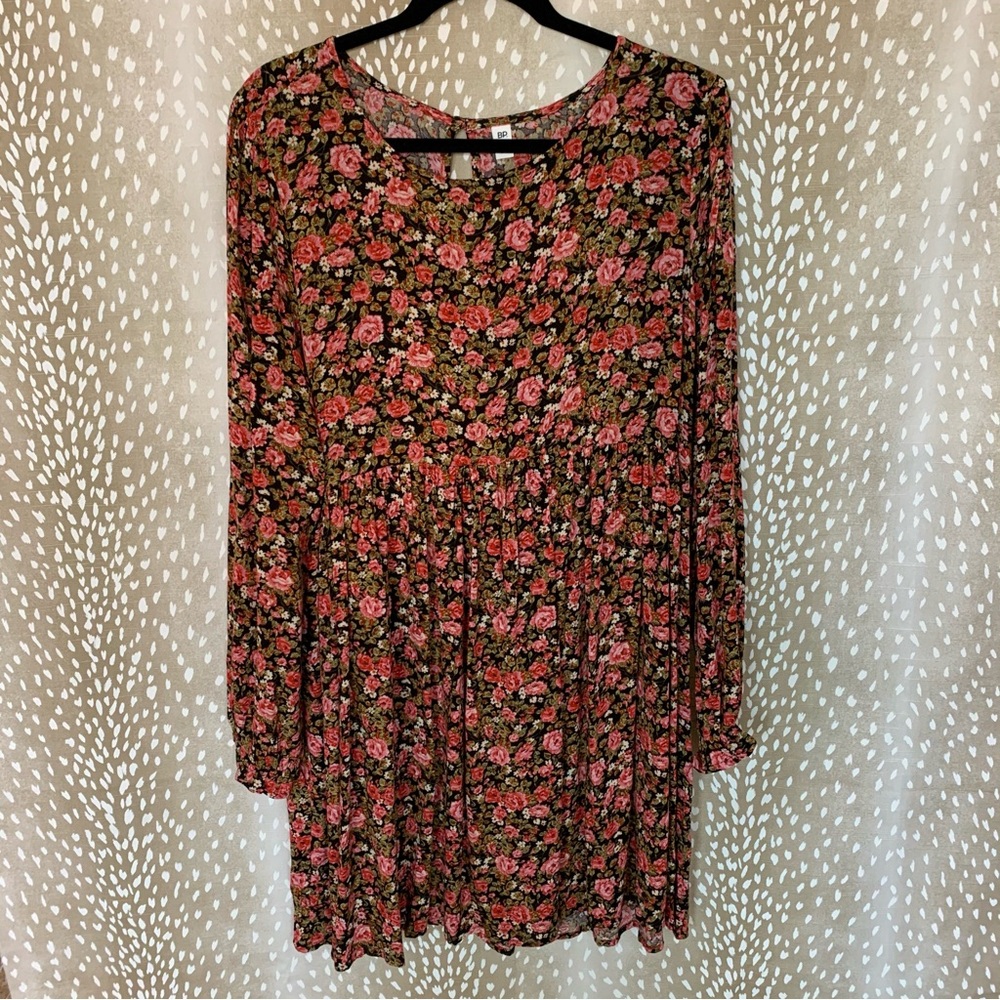 BP Nordstrom Floral Flowy Dress Size Large
